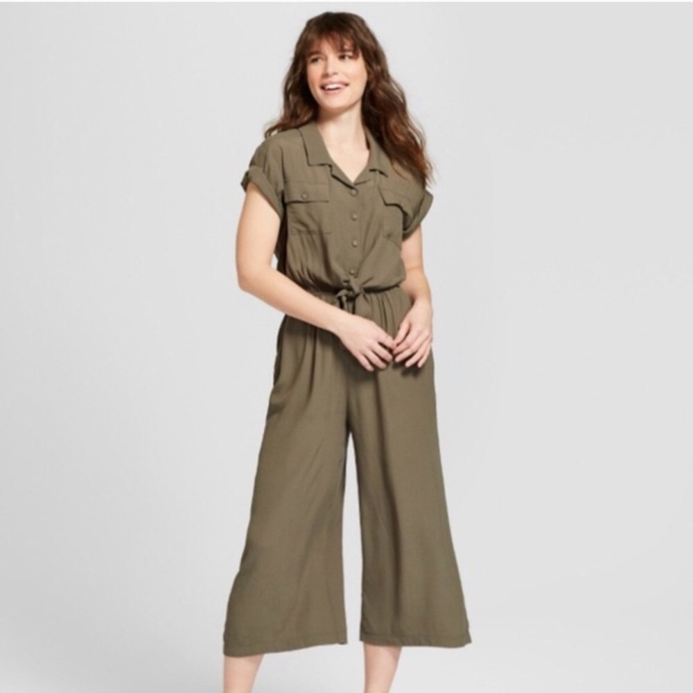 Universal Thread Tie Front Utility Jumpsuit